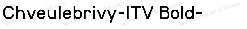 Chveulebrivy-ITV Bold字体转换